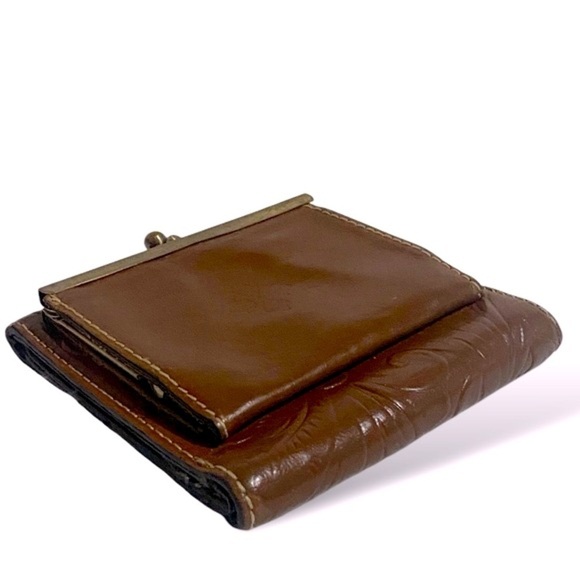 Patricia Nash Vintage Bi-Fold Wallet with Coin Pouch Brown W 5” x H 4.5” - Picture 11 of 16